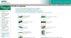 Desktop Screenshot of mf-powerresistor.com